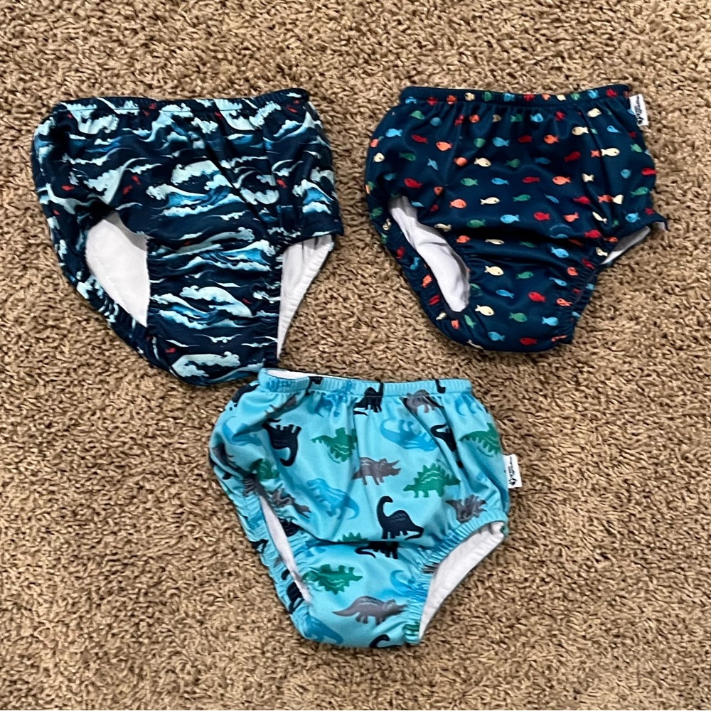 (3) Green Sprouts 3T swim diapers